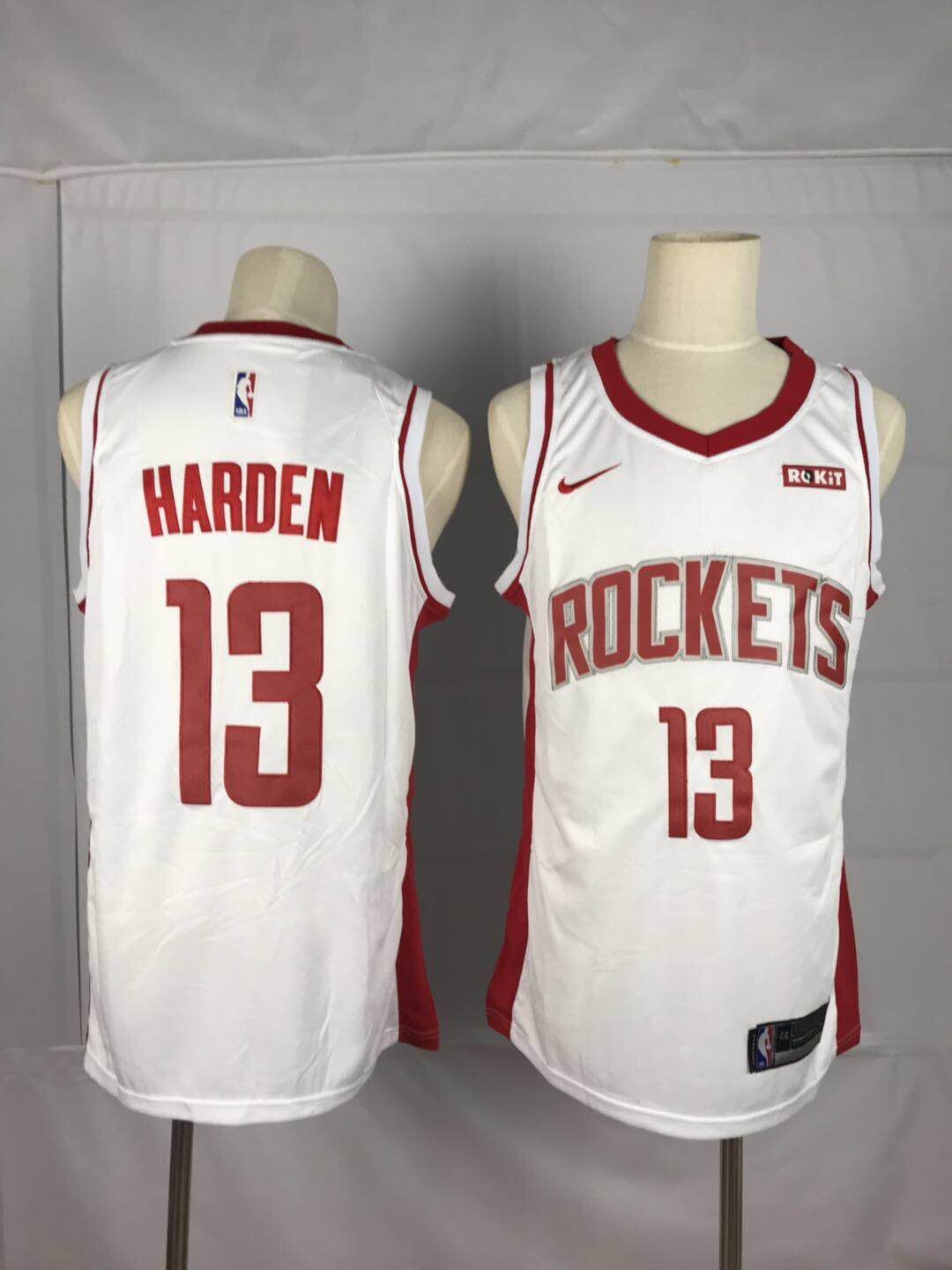 Men Houston Rockets #13 Harden White Game NBA Nike Jerseys